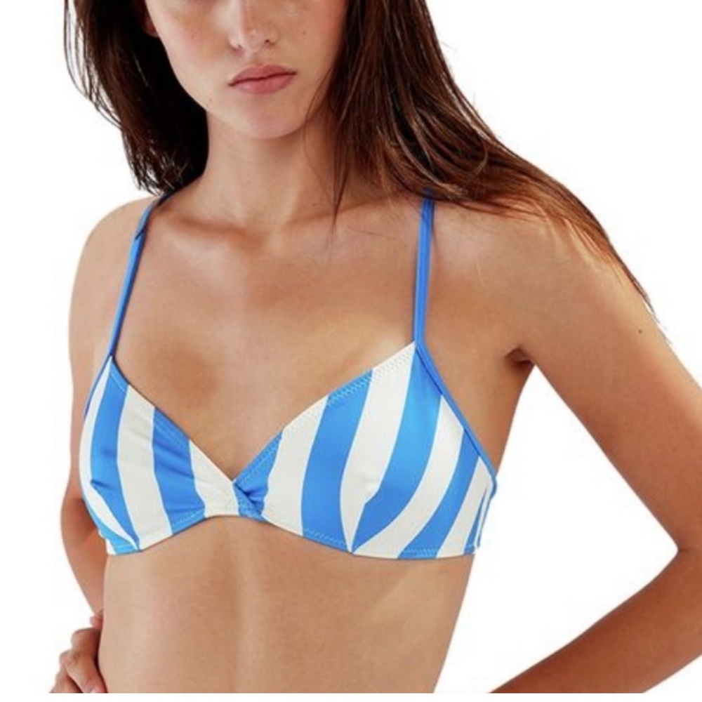 NWT SOLID & STRIPED The Rachel bikini top
